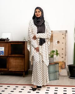 Buy 1 Free 1 - Free Size Funky Polka Dots Kurung Raya Kurung - Baju Kurung Set