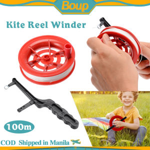 100M Mini Small Kite Reel Winder Children Outdoor Flying Kite String Reel Grip Wheel For Beginner Fly Kites