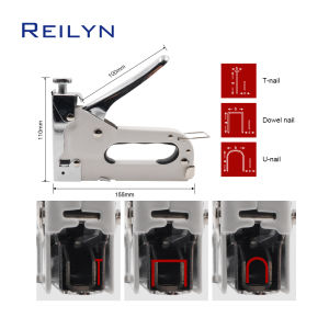 Reilyn Manual Nailer Code Staple nailer 3 in 1 Nail U-shaped nail Horse Straight Hand Operated Portable Powerful nailer tools