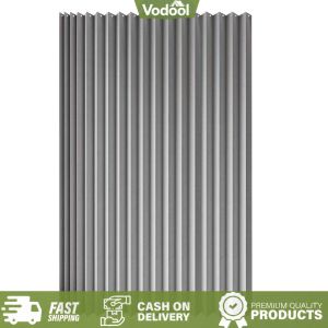 [VSC] Magnetic Folding Fabric Polyester Shower Curtain Waterproof Bath Curtain with Hook Room Divider Curtain for Shower Rooms Bathtubs Hotels Or Apartments