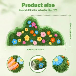 3D Flower Pattern Carpet Floor Mat Fresh Style Bedroom Living Room Carpet Sofa Area Rug Home Decor