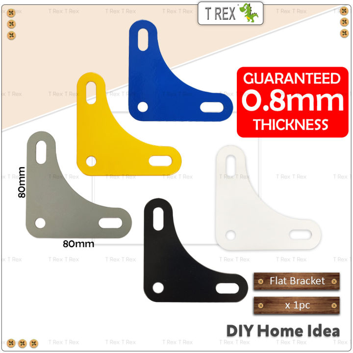 T Rex DIY Corner Connector Plate / Corner Plate Rak Besi / Bracket Besi ...