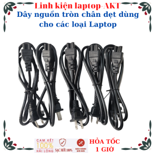 Dây nguồn tròn chân dẹt dùng cho các loại Laptop