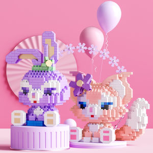 Mainan Balok Disney karakter kartun Bricks Nano Block DIY Susun Edukasi Mainan LinaBell Model Blok Mainan Anak Perempuan