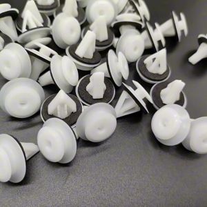 PL warmhomeiw 50/100Pcs Car Door Panel Clip with Sealing Ring & Push Pin Rivet Fasteners MEI