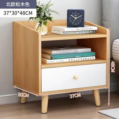Omiya Aesthetic Nordic Oak Bedside Table w/ drawer Durable Nightstand