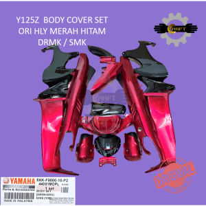 YAMAHA Y125ZR COVER SET 5XK-F10000-10-P2 DRMK/SMX COVERSET DARK RED MEROON + BLACK 100% ORI HLY