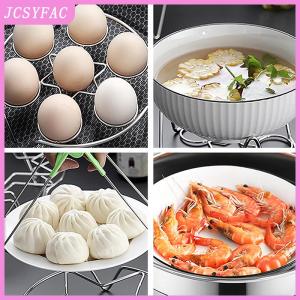 JCSYFAC Multifunctional Steamed Egg Rack Stainless Steel Steamed Bun Dumplings Steaming Rack Durable Steamer Cooking Accessories