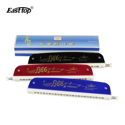 Easttop Harmonica 24 Hole Harmonica Chromatic Ready Stock Professional Harmonica พร้อม Case Bi Harmonica Instrument ของขวัญที่ดีที่สุดสำหรับ Beginner ผู้เล่นมืออาชีพ DF1015