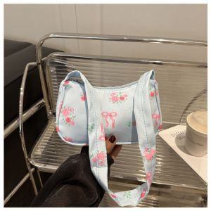 SEA YADOU  ใหม่สไตล์ญี่ปุ่นสวยหวานกระเป๋าถือกระเป๋าสะพายกระเป๋าสี่เหลี่ยมเล็กสบายๆแฟชั่นกระเป๋าใต้วงแขนลำลองทุกคู่