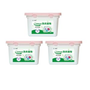 18 Pieces/Box Laundry Detergent Pods Household Goods Beads 5-in-1 Effects: Sterilization and Mite Control & 8x Cleanability & Color Protection & 72h Lasting Fragrance
