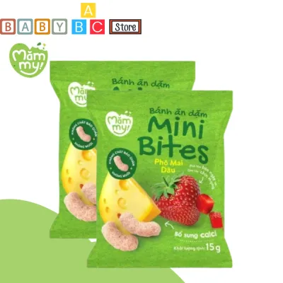 Bánh Ăn Dặm Cho Bé 6 Tháng Mini Bites Mămmy Hỗ Trợ Phát Triển Xương Răng 5 Vị Trái Cây Phô Mai