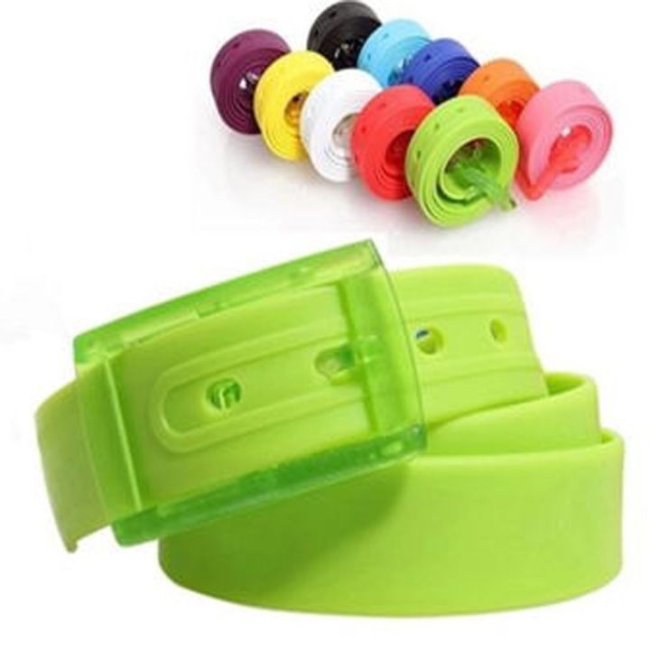 Prevent Allergy Multi Color Ceinture Plain Smooth Plastic Buckle