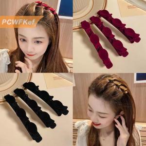 【PCWFKef】 Đổ xô bangs Clip tóc mũ nón phụ nữ dễ thương barrettes hairgrip bện kẹp tóc Phụ kiện tóc