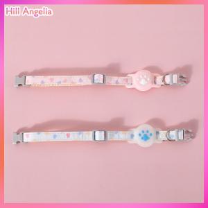 [Hill Angelia] Pet Collar Cat Airtag Silicone Paw Airtag Case Anti-lost Tracking Collar Pet Airtag Puppy Collar Katten Cute Cat Accessories