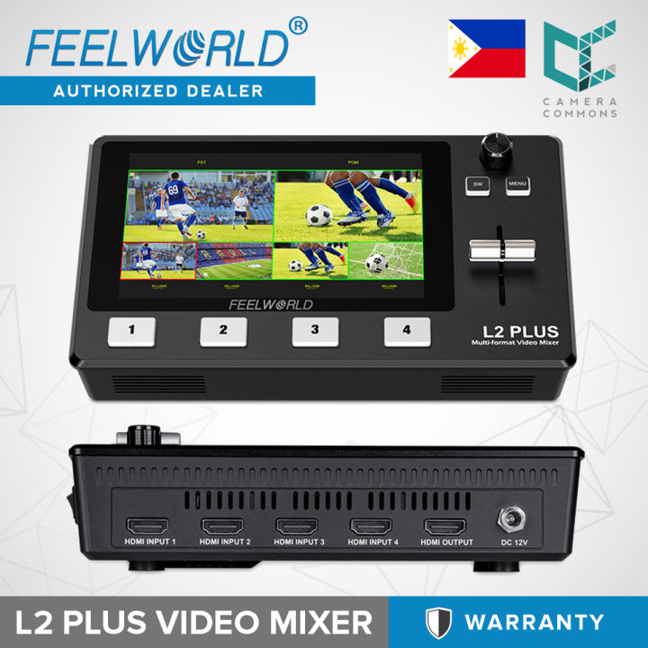 FEELWORLD L2 Plus Multi Camera Video Mixer Switcher 5.5