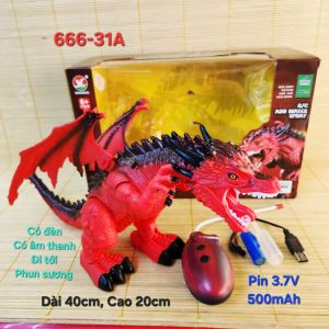 [Hoả Tốc] Hộp Khủng Long Điều Khiển Phun Sương 666-31A -🚀🚀🚀