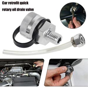 12 M14 kim loại nhanh chóng Xoắn xả dầu van với ống thoát nước không gỉ tập tin đính kèm cho xe tải xe phổ