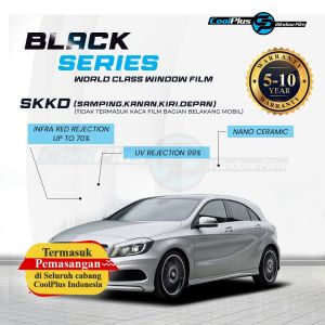 CoolPlus Kaca Film Mobil Seri Black Untuk SKKD (Kiri Kanan Depan) Tanpa Belakang