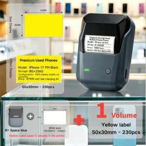 NIIMBOT B1/B1PRO Phone Repair Sales Label Maker Portable Bluetooth Thermal Sticker Printer