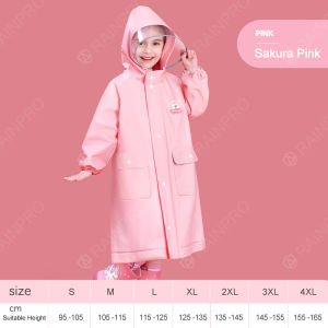 RAINPRO Kids’ EVA Raincoat – Full-Body Design with Backpack Slot for Kindergarten & Primary School