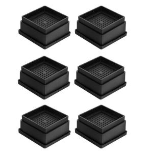 6 cái đồ nội thất có thể xếp chồng risers giường nâng sàn nội thất Mat risers nâng vật nặng Pad tái sử dụng chân cao su lâu dài