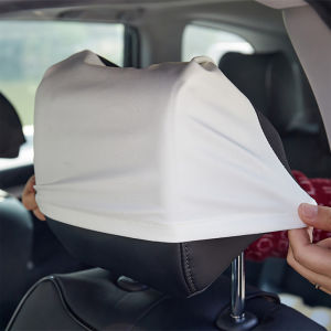 Car Interior Accessories 1pc Universal Car Seat Headrest Pillowcase Elastic Neck Pillow Cover Dustproof