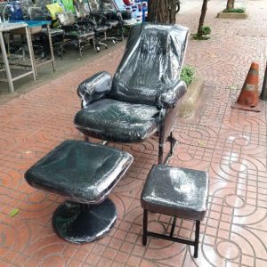 เก้าอี้ร้านนวด ปรับเอนได้ รับน้ำหนักได้ 120กิโล + ที่วางเท้า + เก้าอี้หมอ ( ได้รับสินค้า 3ชิ้น ) ทางร้านจะประกอบให้เรียบร้อยพร้อมใช้งาน