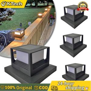 【Free Shipping】 Solar Column Light LED Solar Column Light IP54 Waterproof Solar Powered Post Light Pillar Light Solar Post Light for Patio Garden Courtyard Decoration