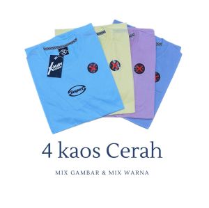 Kaos big size jumbo ukuran XXL XXXL XXXXL harga paket hemat 100k dapat 4