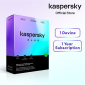 Kaspersky Plus | 1 Devices | 1 Year | Anti-Phishing and Firewall | Unlimited VPN | Password Manager | Online Banking Protection | PC/Mac/Mobile | Online Code