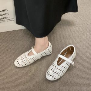Mary Jane Shoes Womens Fashion Square toe Shallow Buckle Soft Sole Comfortable Flat Shoes for Christmas