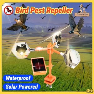Garden Farm Ultrasonic Solar Bird Pest Repeller Outdoor Vegetable Field Waterproof Bird Repeller