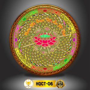 Đèn Hào Quang Phật In UV Hoa Sen 3D CHÂN THIỆN MỸ Decor Trang Trí Bàn Thờ Gia Tiên Và Tượng Phật