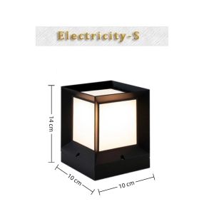 YUNAFIN 220V Đèn chiếu sáng ngoài trời LED E27 Cột bến tàu Đèn cột Hiện đại Chống nước IP54 Đèn nắp hàng rào Sân