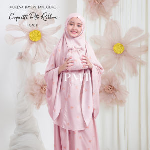 MUKENA RAYON TANGGUNG & DEWASA 2IN1 COQUETTE PITA RIBBON
