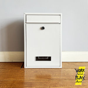 WHPH BLOC ตู้จดหมายมินิมอล โมเดิร์น กันน้ำ กล่องจดหมาย ใบใหญ่ ล๊อคได้ แถมกุญแจล๊อค ไม่มีเลขที่บ้าน