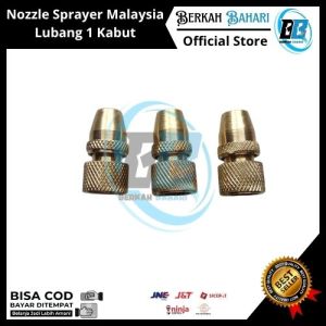 Nozzle Sprayer Malaysia Lubang 1 Mata | Spuyer Kabut Embun 1 Lubang Drat 10mm Sprayer PB Malaysia
