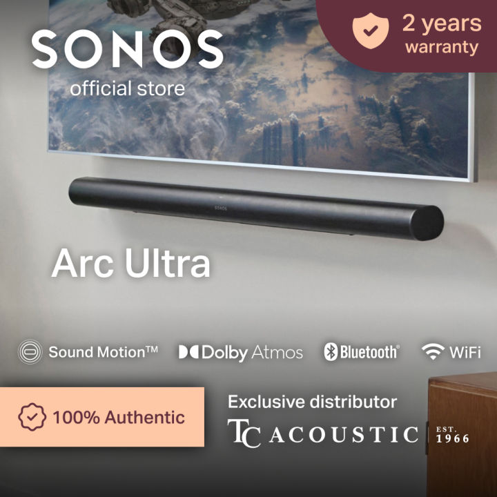 9.1.4 Sonos Arc Ultra Soundbar with Spatial Audio and Dolby Atmos
