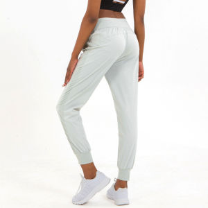 SUPERFLOWER Womens Quick Dry Athletic Gym Fitness Long Pants Drawstring Running Sports Jogging  Sweatpants with Two Side Pockets