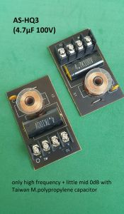 2 pcs Audio Sense tweeter speaker 12 dB crossover network