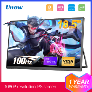 18.5 inch Portable Gaming Monitor100Hz 1920x1080 75*75mm Vesa Adjustable Stand Laptop Second Display For Xbox Swithc PC