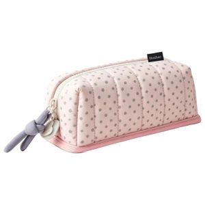 5FANGZHE Portable Pencil Case Dot Pattern Large Capacity Pen Bag  Creative Stationery Organizer School Supplies