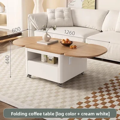 17vm Foldable Coffee Table Multi-function Creative Dining Table Dual-use Living Room Home Modern Simple Telescopic Storage Table .9.17 9R3H5