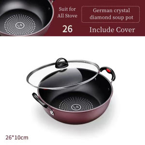 <𝗟𝗮𝘇𝗦𝗴𝗠𝗮𝗹𝗹> Non Stick Soup Pot Induction Stew Pan Induction Pot Non Stick Kaserola Gas Universal 26 or 30CM