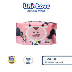 UniLove Milk Scent Baby Wipes 32s Pack of 1