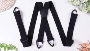 Sintege X Back Hidden Suspender 1.5 Inches Under Clothing Heavy Duty Work Suspenders for Men Women