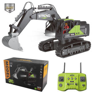 ST[Fast Delivery][Original Available]2.4G RC Excavator Children Remote Control Model Car Engineering Dump Truck Bulldozer High Tech Alloy RC Cars For Children Toys