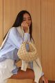 Sugar Monday Pleat Shoulder Bag with Crossbody strap. 