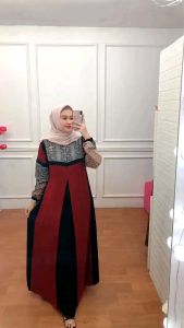gamis motif simple modern kekinian edisi Padma produk amore by ruby